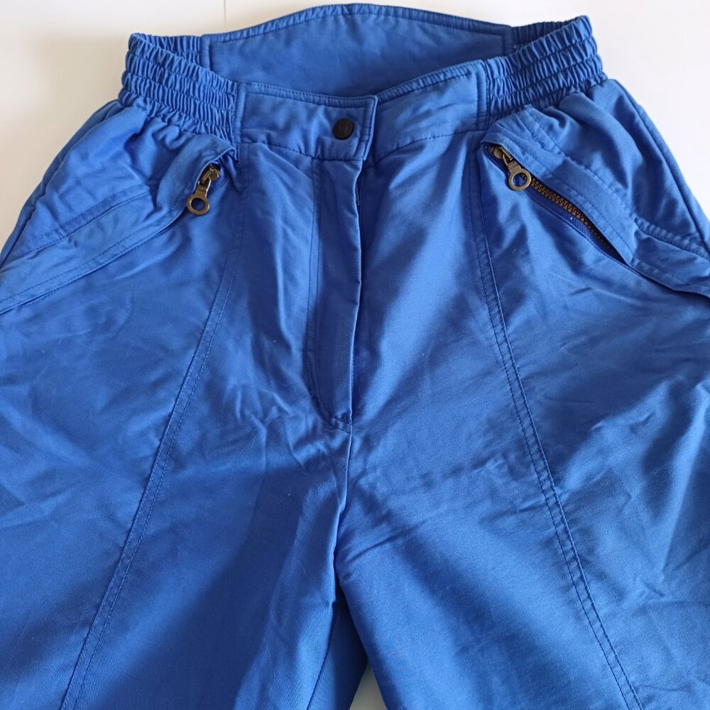 Vintage MOBIUS RANDONNEE Warm & Soft Women’s Blue Ski Snowboard Pants Size 10